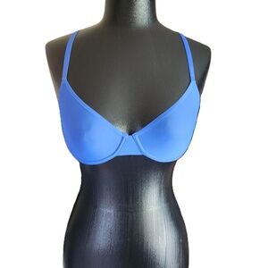 Aerie Blue Underwired Push Up Bra Size 34B NWT